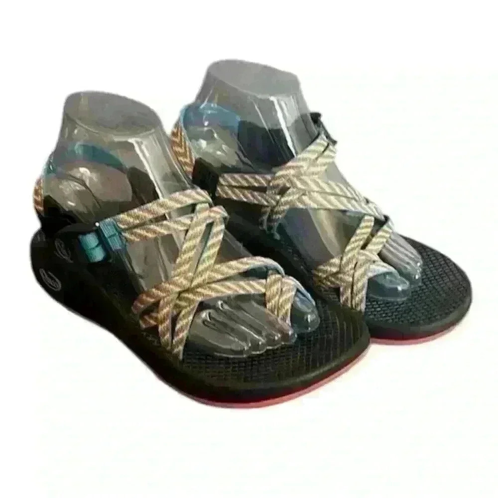 CHACO FIESTA ZX/2 CLASSIC DOUBLE STRAP MULTI-COLOR SPORT SANDALS WOMEN'S SZ 9